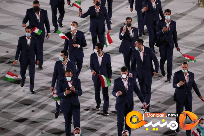 رژه کاروان ایران در المپیک Tokyo 2020
