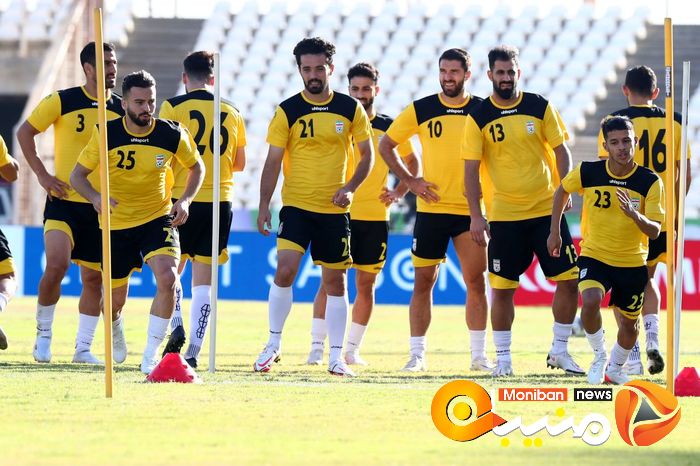 آخرین تمرین تیم ملی قبل از بازی با لبنان