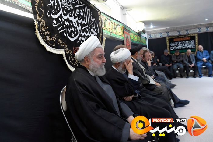مراسم عزاداری سیدالشهدا (ع) در دفتر حسن روحانی