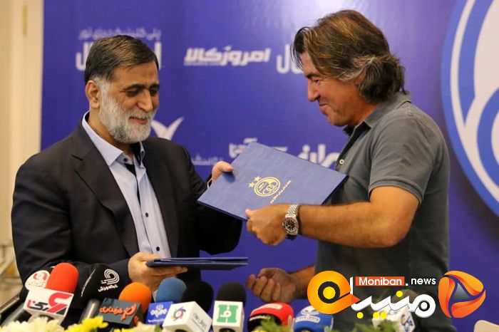مراسم امضای قرارداد ریکاردو ساپینتو، سرمربی استقلال