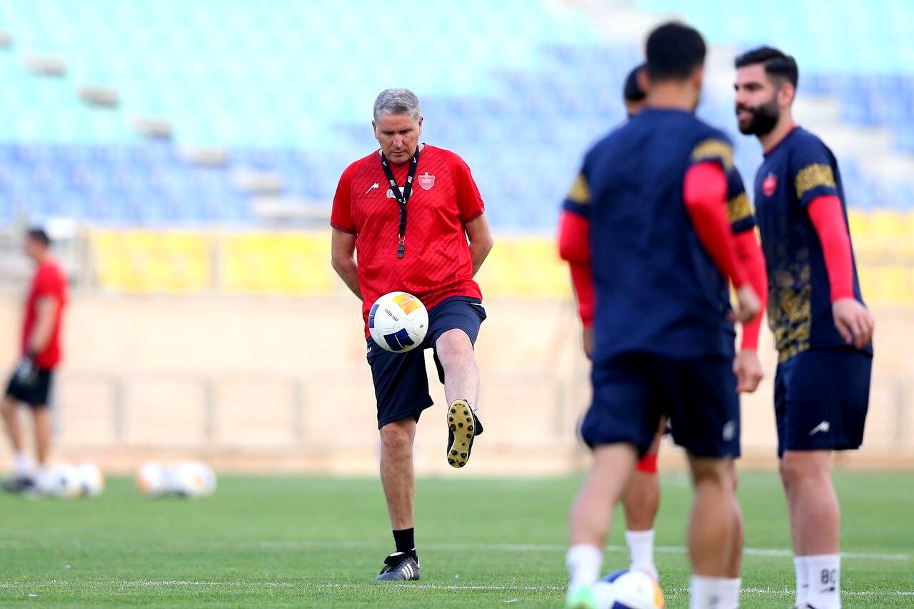 گزارش تصویری/ آخرین تمرین پرسپولیس پیش از بازی با پاختاکور