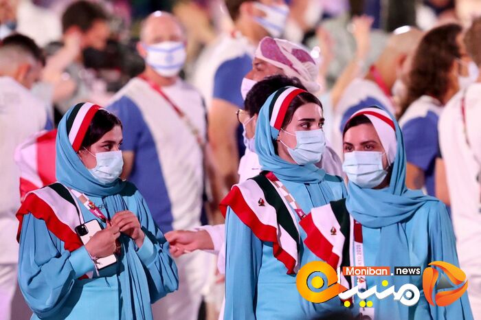 رژه کاروان ایران در المپیک Tokyo 2020