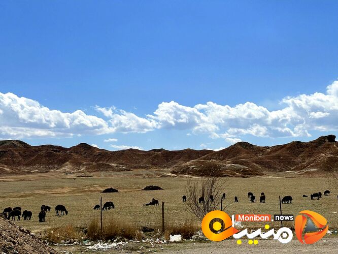 طبیعت زیبا و کوه های رنگارنگ آذربایجان شرقی در ابتدای بهار
