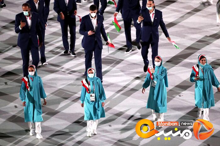 رژه کاروان ایران در المپیک Tokyo 2020