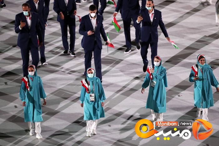رژه کاروان ایران در المپیک Tokyo 2020