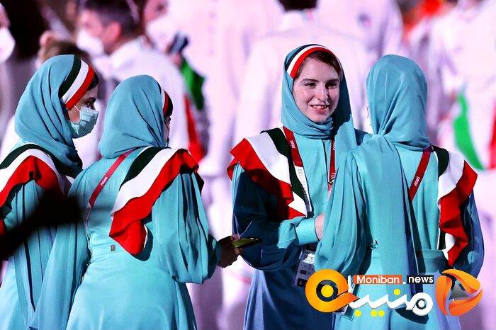 رژه کاروان ایران در المپیک Tokyo 2020