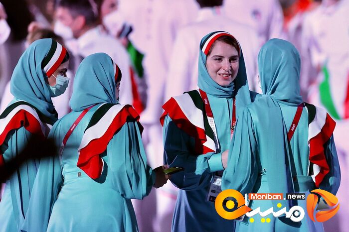 رژه کاروان ایران در المپیک Tokyo 2020