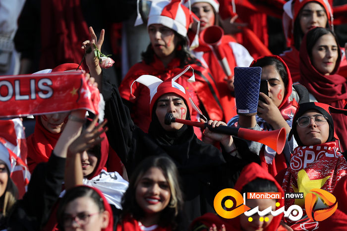 گزارش تصویری| دختران پرسپولیسی در ورزشگاه آزادی