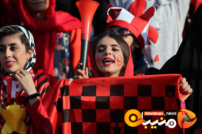 گزارش تصویری| دختران پرسپولیسی در ورزشگاه آزادی