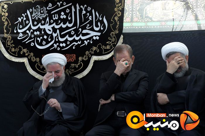 مراسم عزاداری سیدالشهدا (ع) در دفتر حسن روحانی