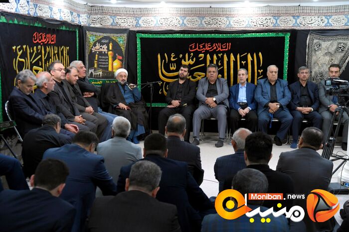 مراسم عزاداری سیدالشهدا (ع) در دفتر حسن روحانی