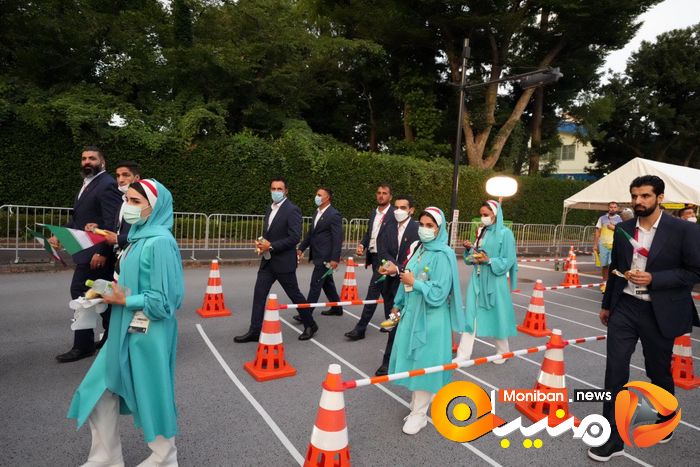 رژه کاروان ایران در المپیک Tokyo 2020