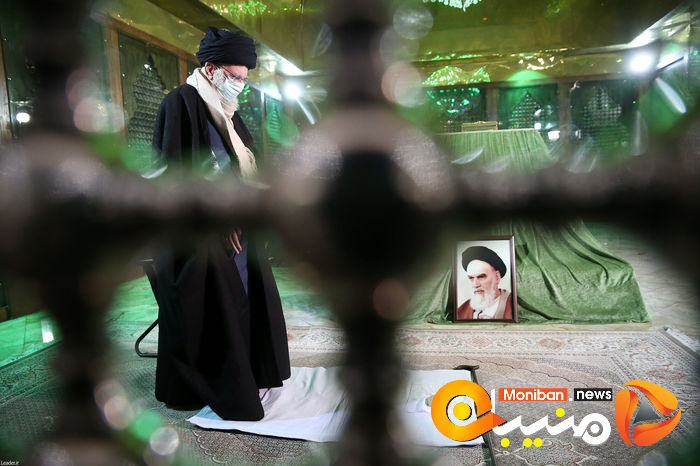 گزارش تصویری| حضور رهبر انقلاب بر مزار شهدا