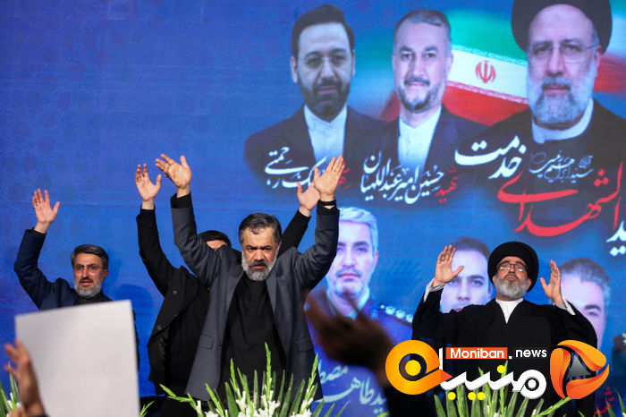 گزارش تصویری| مراسم وداع با رئیسی و همراهانش در مصلی تهران