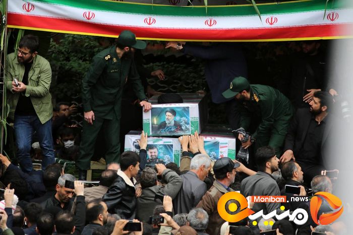 گزارش تصویری| تشییع پیکر رئیسی، آل هاشم و همراهانشان در تبریز