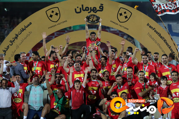 گزارش تصویری|جشن قهرمانی پرسپولیس در جام حذفی