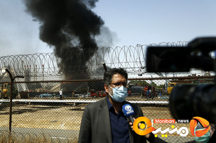 وضعیت پالایشگاه تهران بعد از ۱۸ ساعت حریق