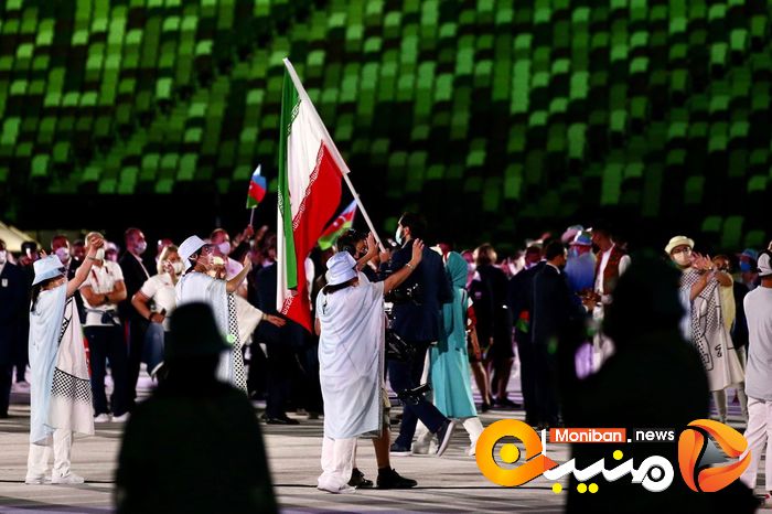 رژه کاروان ایران در المپیک Tokyo 2020