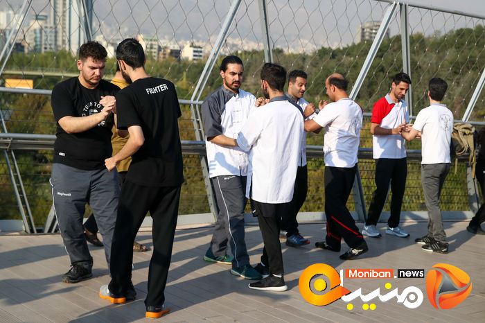 گزارش تصویری| همایش بزرگ ووشوکاران استان تهران در پل طبیعت