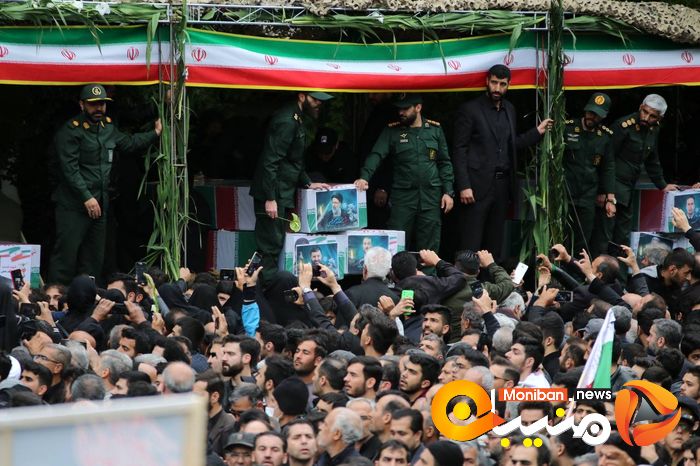 گزارش تصویری| تشییع پیکر رئیسی، آل هاشم و همراهانشان در تبریز