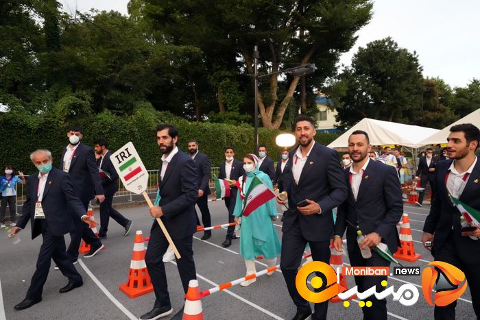 رژه کاروان ایران در المپیک Tokyo 2020