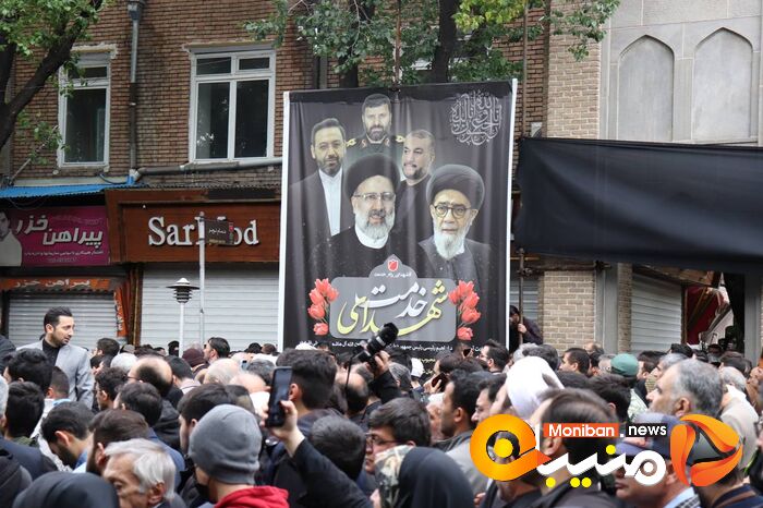 گزارش تصویری| تشییع پیکر رئیسی، آل هاشم و همراهانشان در تبریز