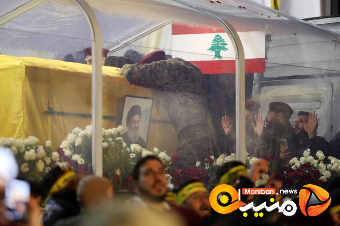 گزارش تصویری/ مراسم تشییع پیکر سیدحسن نصرالله و سیدهاشم صفی الدین