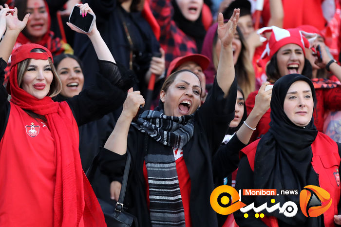 گزارش تصویری| دختران پرسپولیسی در ورزشگاه آزادی