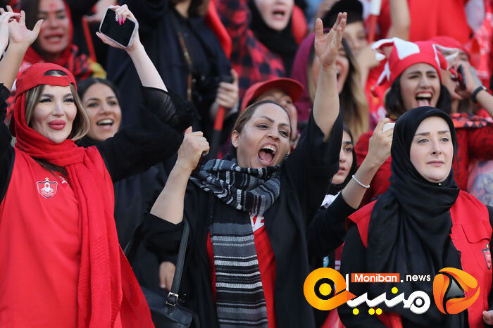 گزارش تصویری| دختران پرسپولیسی در ورزشگاه آزادی