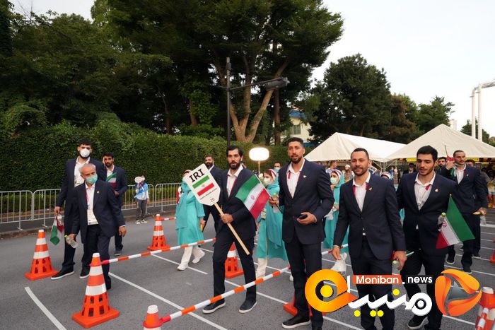 رژه کاروان ایران در المپیک Tokyo 2020