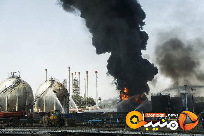وضعیت پالایشگاه تهران بعد از ۱۸ ساعت حریق