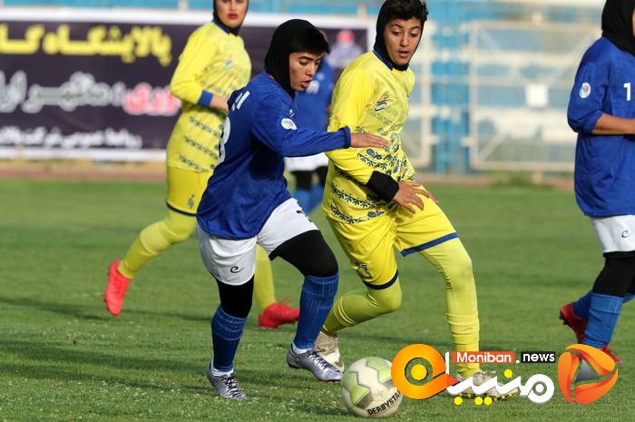 جشن قهرمانی تیم خاتون بم قهرمان رقابت های لیگ فوتبال بانوان